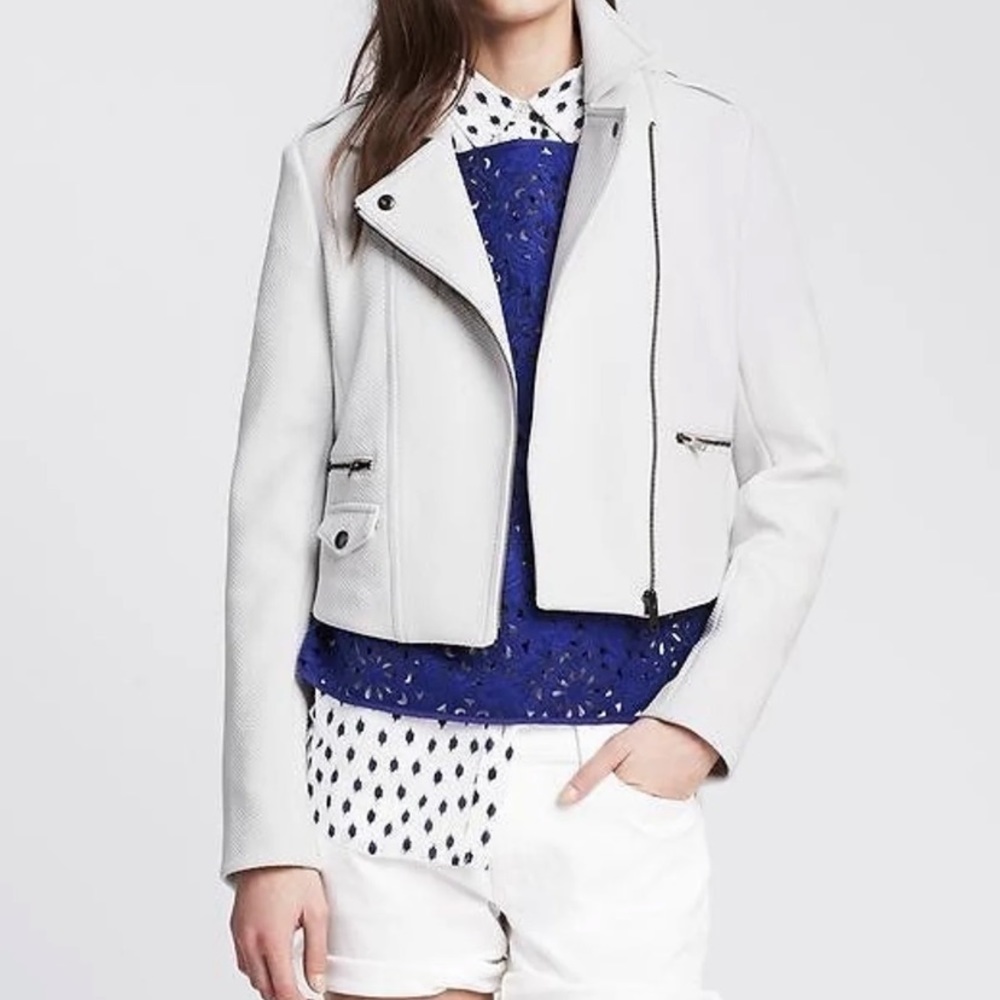 Banana Republic Neoprene Moto Jacket